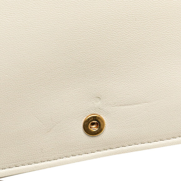 Bottega Veneta Maxi Intrecciato Cassette Crossbody Bag White Leather - Picture 8 of 8